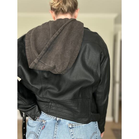 Free People Moto faux leather jacket - Picture 3 of 5